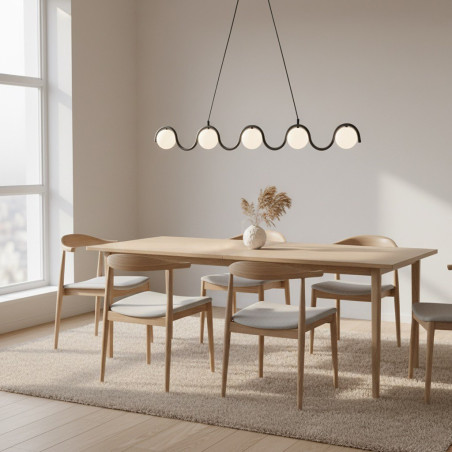 Lampa wisząca SINUS BL OPAL 1582/5 EMIBIG