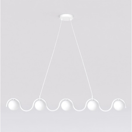Lampa wisząca SINUS WH OPAL 1583/5 EMIBIG