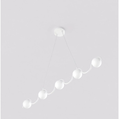 Lampa wisząca SINUS WH OPAL 1583/5 EMIBIG