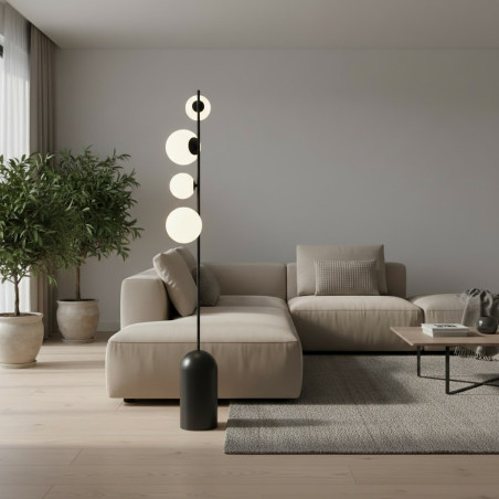 Lampa podłogowa ETNO LP4 BLACK 1503/LP4 EMIBIG