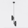 Lampa wisząca VANILA 2 BLACK 1595/2 EMIBIG