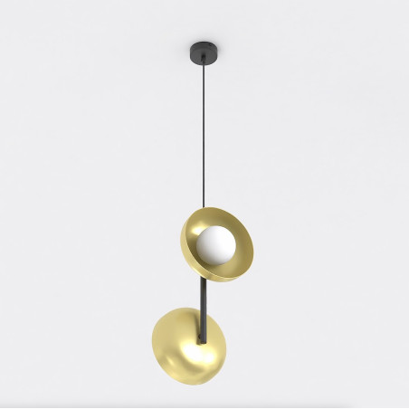 Lampa wisząca VANILA 2 BL GOLD 1596/2 EMIBIG