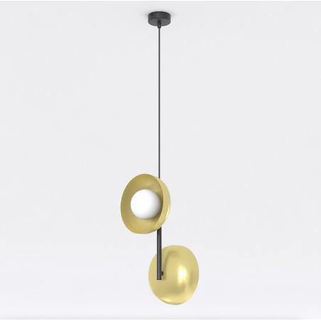Lampa wisząca VANILA 2 BL GOLD 1596/2 EMIBIG