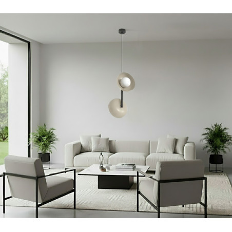 Lampa wisząca VANILA 2 BL MOKKA 1598/2 EMIBIG