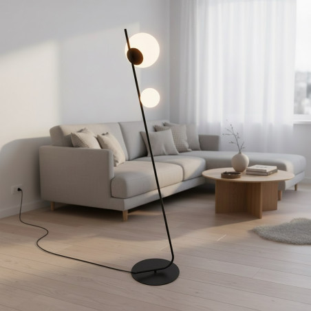 Lampa podłogowa TATU LP2 BLACK 1504/LP2 EMIBIG
