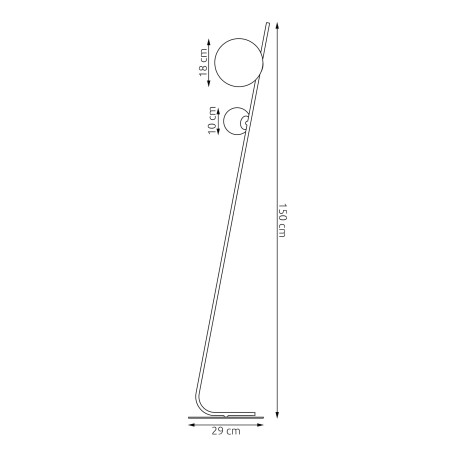 Lampa podłogowa TATU LP2 ORANGE 1507/LP2 EMIBIG
