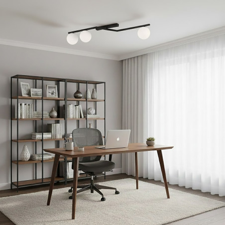 Lampa sufitowa NATON 3 BL OPAL 1508/3 EMIBIG