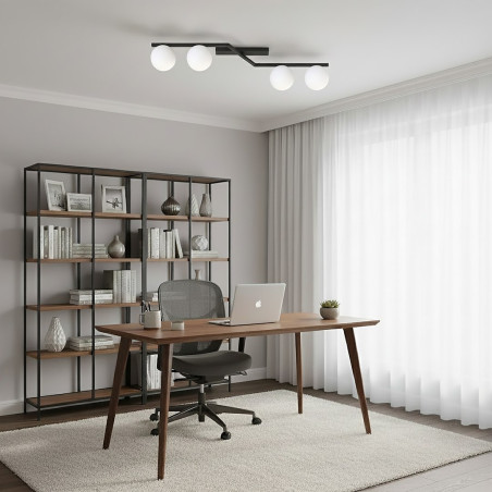Lampa sufitowa NATON 4 BL OPAL 1508/4 EMIBIG