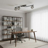 Lampa sufitowa NATON 3 BL GRAFIT 1509/3 EMIBIG