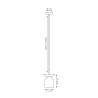 Lampa wisząca EGO 1 BL GRAY 1611/1 EMIBIG