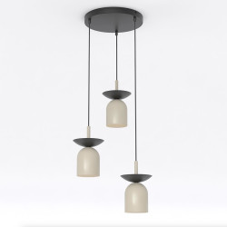 Lampa wisząca EGO 3 PREM BL MOKKA 1612/3PREM EMIBIG