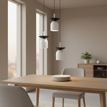Lampa wisząca EGO 3 PREM BL WHITE 1613/3PREM EMIBIG