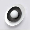 Kinkiet POPPI K1 WH BLACK 1521/K1 EMIBIG