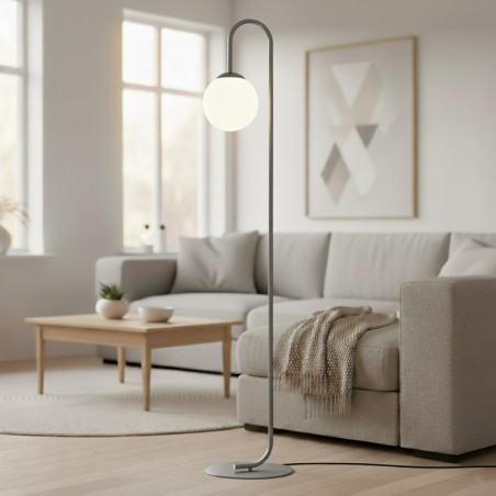 Lampa podłogowa FLOR LP1 GRAY 1496/LP1 EMIBIG