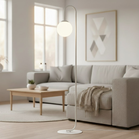 Lampa podłogowa FLOR LP1 WHITE 1498/LP1 EMIBIG