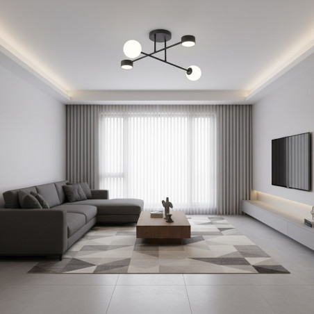 Lampa sufitowa HOLON 4 BLACK 1558/4 EMIBIG