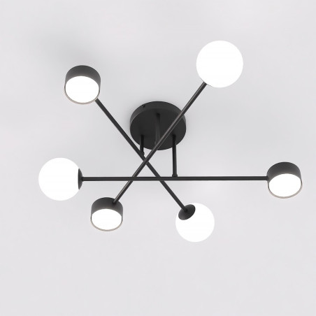 Lampa sufitowa HOLON 6 BLACK 1558/6 EMIBIG