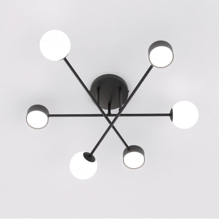 Lampa sufitowa HOLON 6 BLACK 1558/6 EMIBIG