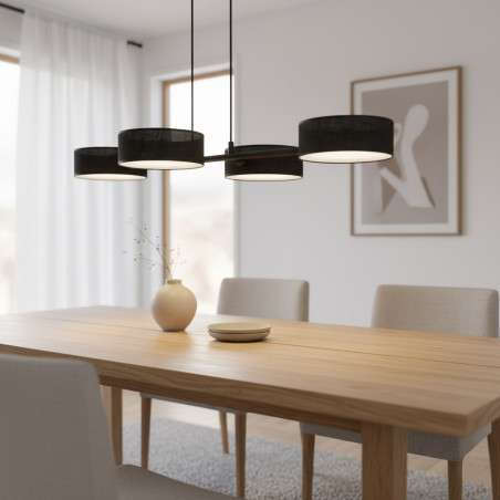 Lampa wisząca DRUMZ 4 BLACK 1562/4 EMIBIG