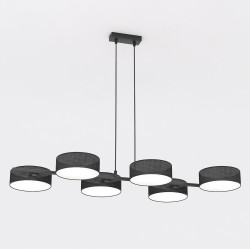 Lampa wisząca DRUMZ 6 BLACK 1562/6 EMIBIG