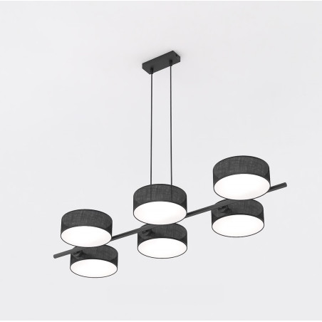 Lampa wisząca DRUMZ 6 BLACK 1562/6 EMIBIG