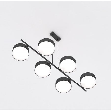 Lampa wisząca DRUMZ 6 BLACK 1562/6 EMIBIG