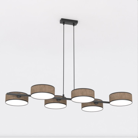 Lampa wisząca DRUMZ 6 BROWN 1563/6 EMIBIG
