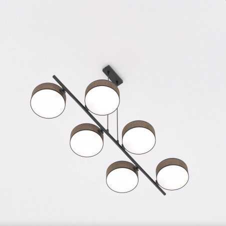 Lampa wisząca DRUMZ 6 BROWN 1563/6 EMIBIG