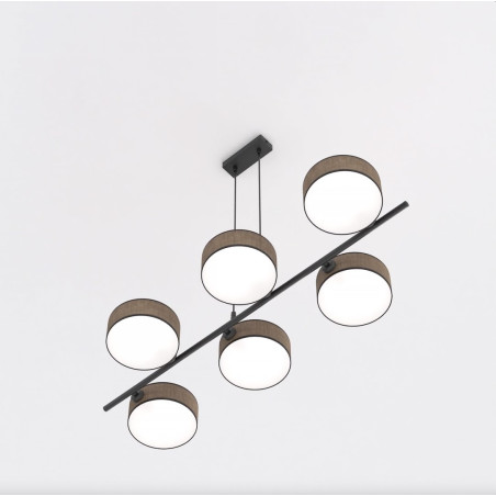 Lampa wisząca DRUMZ 6 BROWN 1563/6 EMIBIG