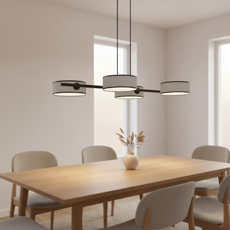 Lampa wisząca DRUMZ 4 GRAY 1564/4 EMIBIG
