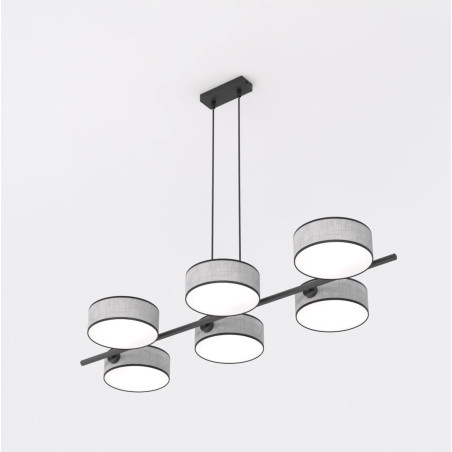 Lampa wisząca DRUMZ 6 GRAY 1564/6 EMIBIG