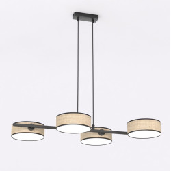 Lampa wisząca DRUMZ 4 RATTAN 1565/4 EMIBIG