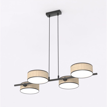 Lampa wisząca DRUMZ 4 RATTAN 1565/4 EMIBIG