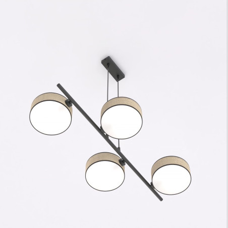 Lampa wisząca DRUMZ 4 RATTAN 1565/4 EMIBIG