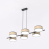 Lampa wisząca DRUMZ 6 RATTAN 1565/6 EMIBIG