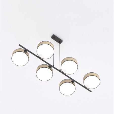 Lampa wisząca DRUMZ 6 RATTAN 1565/6 EMIBIG