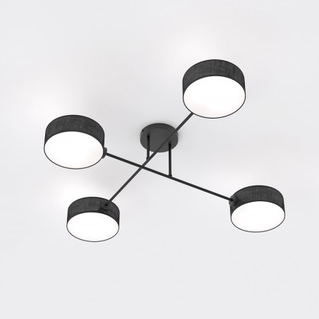 Lampa sufitowa MAGA 4 BLACK 1568/4 EMIBIG