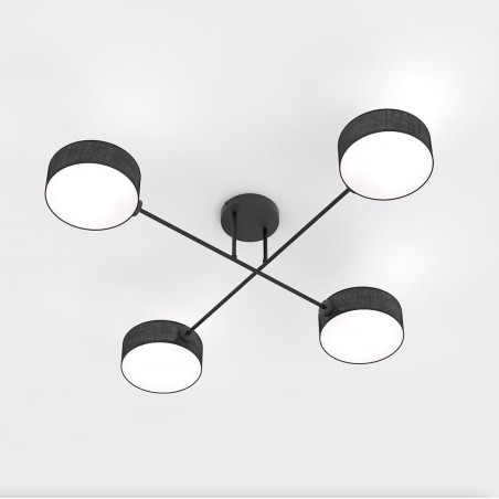 Lampa sufitowa MAGA 4 BLACK 1568/4 EMIBIG