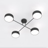 Lampa sufitowa MAGA 4 BLACK 1568/4 EMIBIG