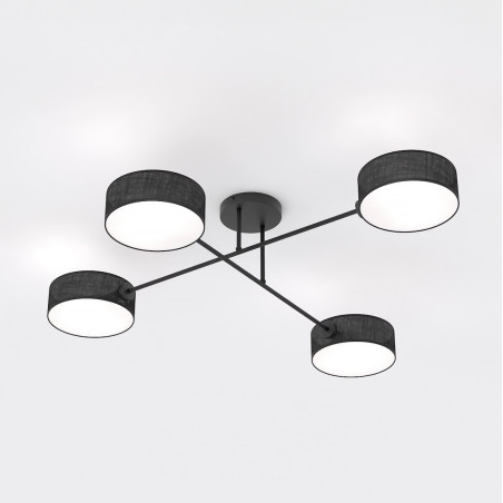 Lampa sufitowa MAGA 4 BLACK 1568/4 EMIBIG