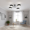 Lampa sufitowa MAGA 4 BLACK 1568/4 EMIBIG