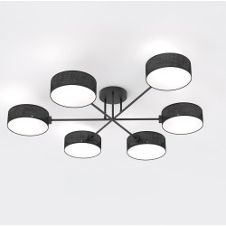 Lampa sufitowa MAGA 6 BLACK 1568/6 EMIBIG