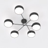 Lampa sufitowa MAGA 6 BLACK 1568/6 EMIBIG