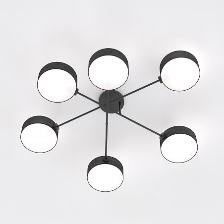Lampa sufitowa MAGA 6 BLACK 1568/6 EMIBIG
