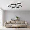 Lampa sufitowa MAGA 6 BLACK 1568/6 EMIBIG