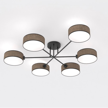 Lampa sufitowa MAGA 6 BROWN 1569/6 EMIBIG