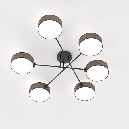 Lampa sufitowa MAGA 6 BROWN 1569/6 EMIBIG