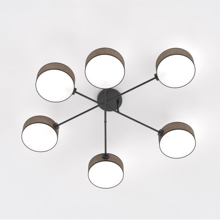 Lampa sufitowa MAGA 6 BROWN 1569/6 EMIBIG