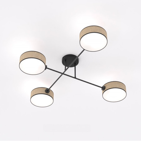 Lampa sufitowa MAGA 4 RATTAN 1571/4 EMIBIG