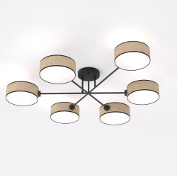 Lampa sufitowa MAGA 6 RATTAN 1571/6 EMIBIG